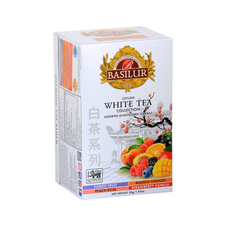 Basilur White Tea Collection Assorted - 4 ukusa 20x1.5g