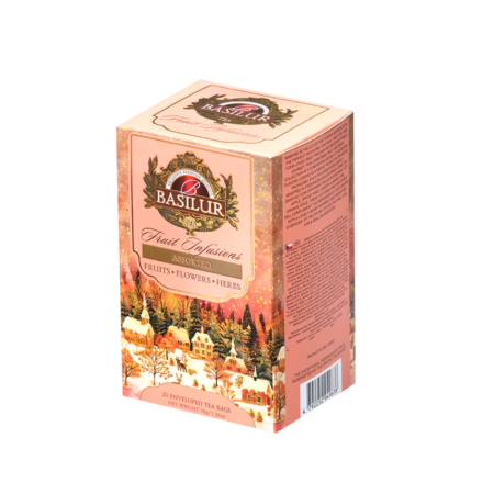 Basilur Fruit Infusions Collection - Christmas Style Assorted 4 ukusa 20x1,8g